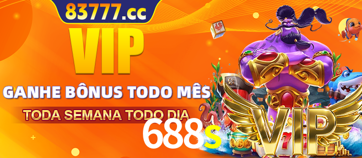 Banner promocional do 688s oferecendo 100% de recompensas adicionais contínuas para quem fizer o login diário (Daily sign-in), com um mascote de coelho.